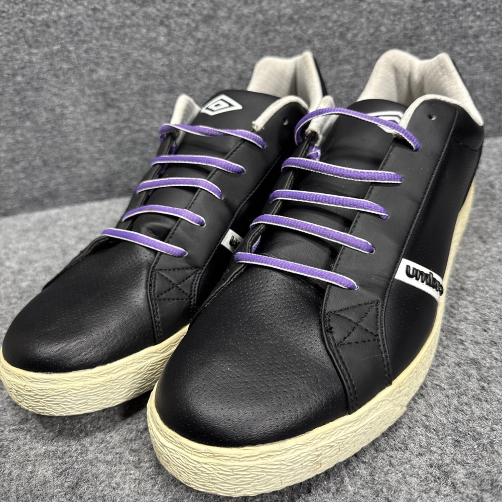 Umbro‎ Men's Black Leather Sneakers Size 13 US Casual Retro Style Shoes